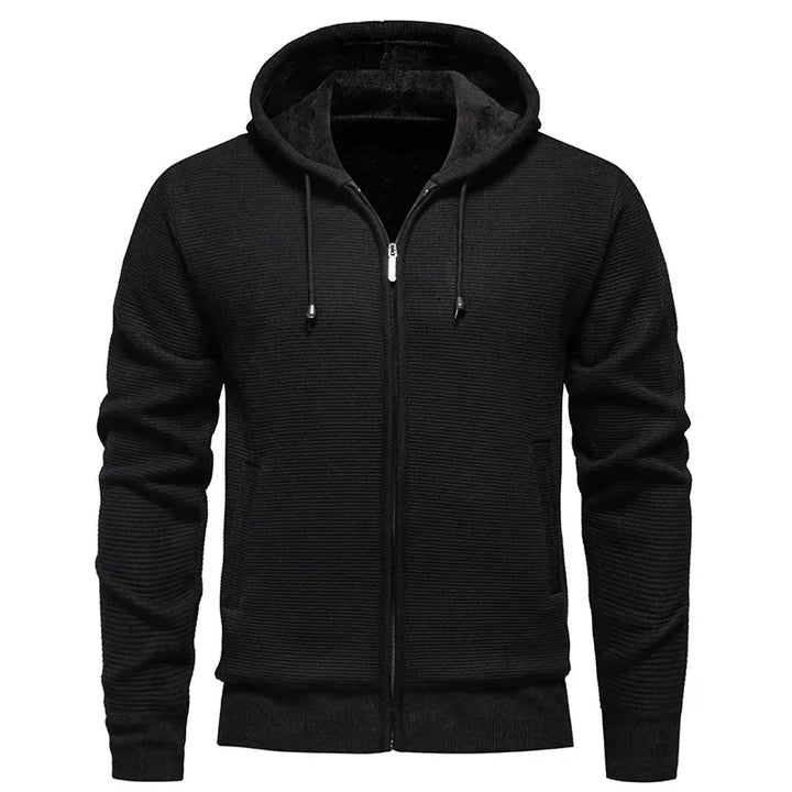 Premium casual heren vest met capuchon en rits
