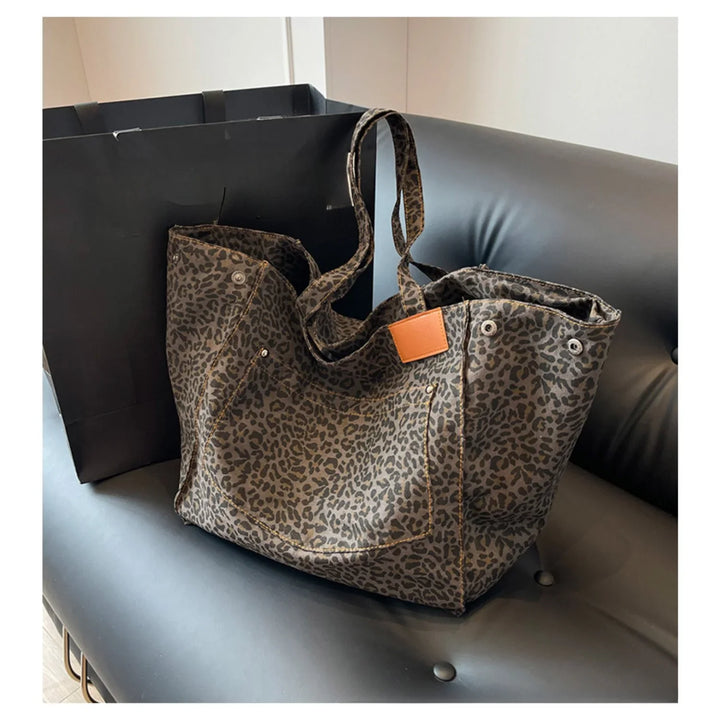 Dames shopper tas | Leopard print draagtas in modern design