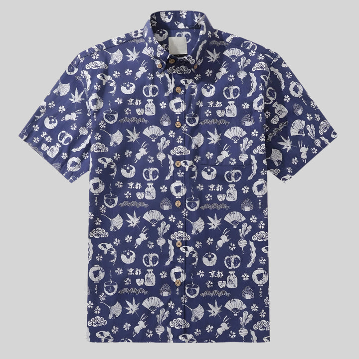 ZenWeave | Luchtig katoenen overhemd met print