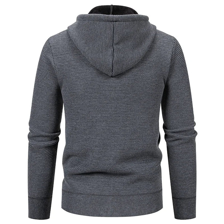 Premium casual heren vest met capuchon en rits