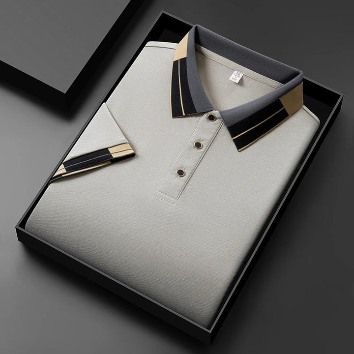 Gregg | Heren premium poloshirt met contrastdetails