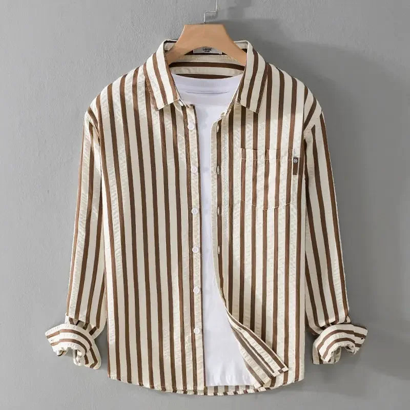 Carter | Comfortabel gestreept herenshirt
