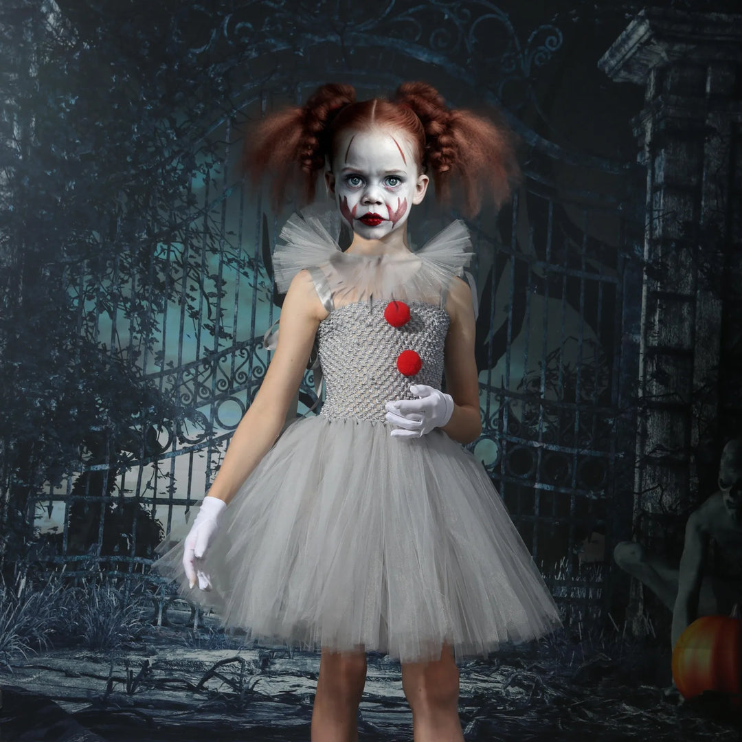 Charlotte Scary Clown Tutu-jurk voor Halloween en Cosplay