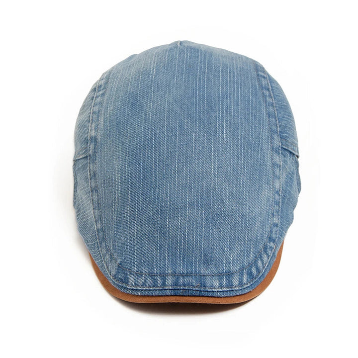 Flat cap heren | Retro denim pet