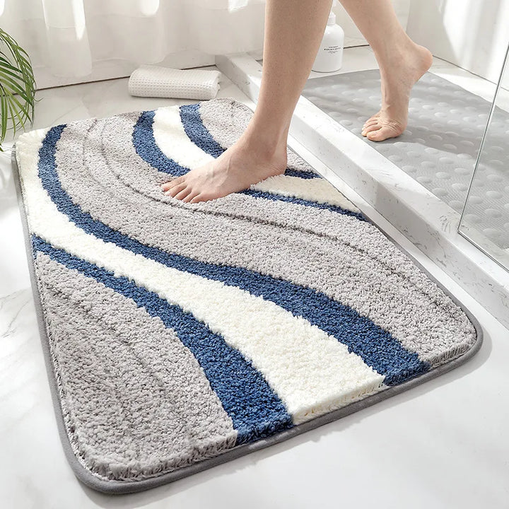 Badmat absorberend | Antislip zachte badkamer mat voor douche & bad
