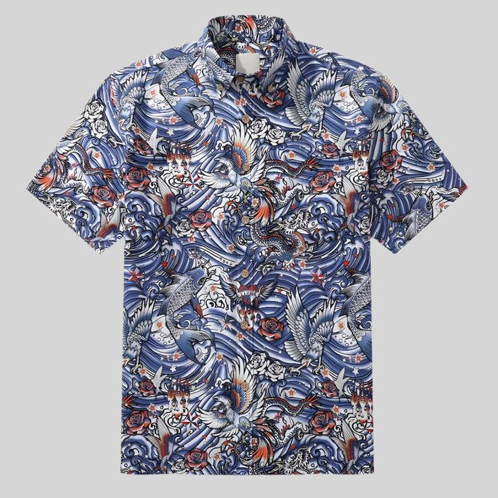 ZenWeave | Luchtig katoenen overhemd met print