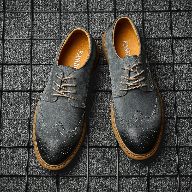 SuaveWalk | Klassieke suède brogues voor heren