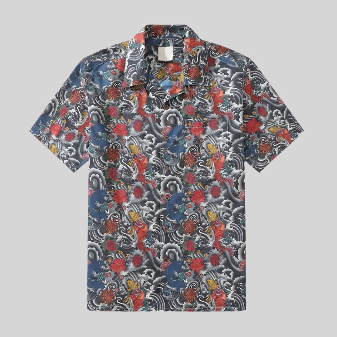 ZenWeave | Luchtig katoenen overhemd met print