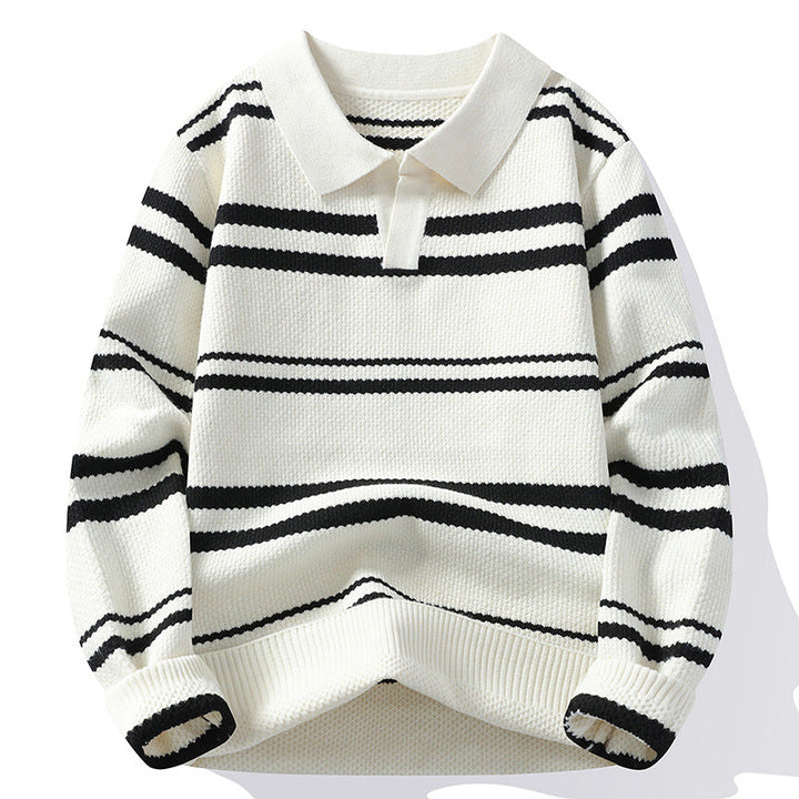 StripeWarm | Gebreide trui met streepdesign