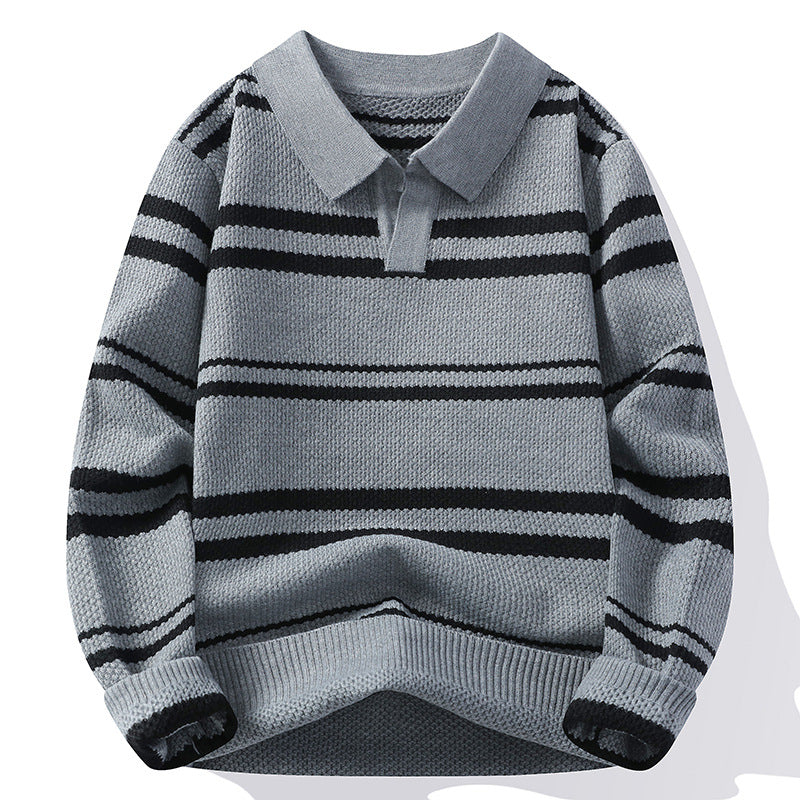StripeWarm | Gebreide trui met streepdesign