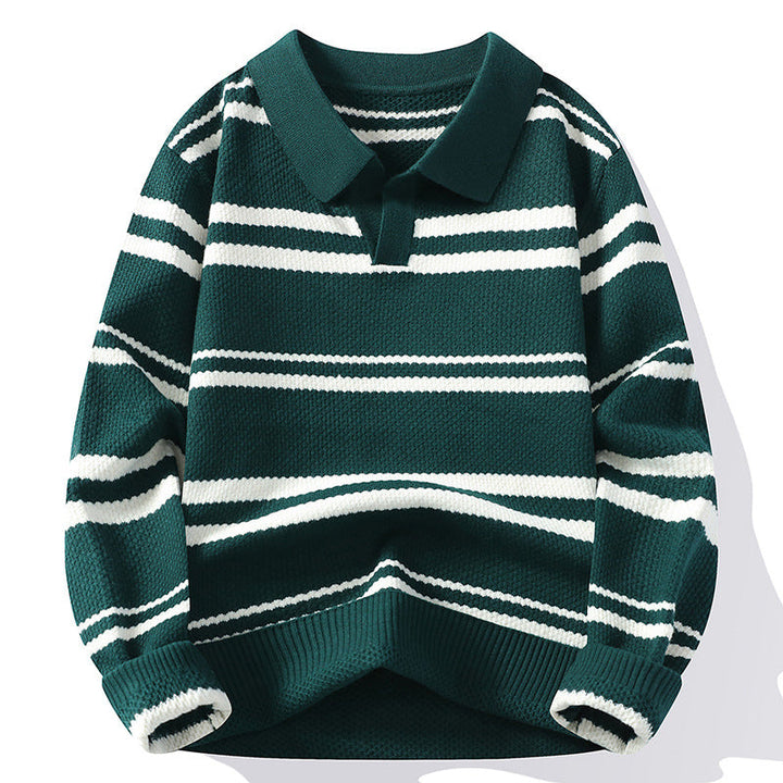 StripeWarm | Gebreide trui met streepdesign