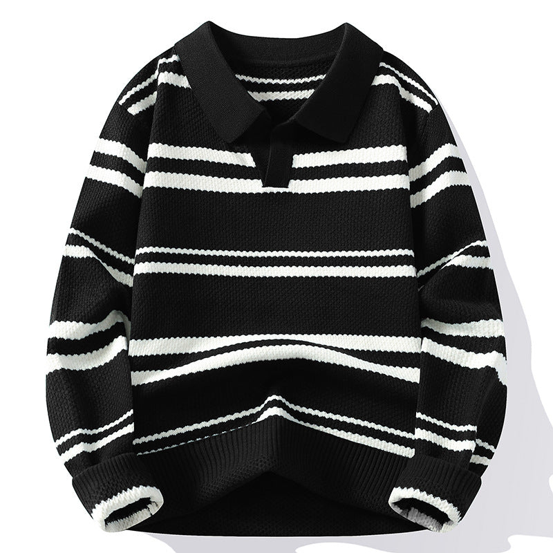 StripeWarm | Gebreide trui met streepdesign
