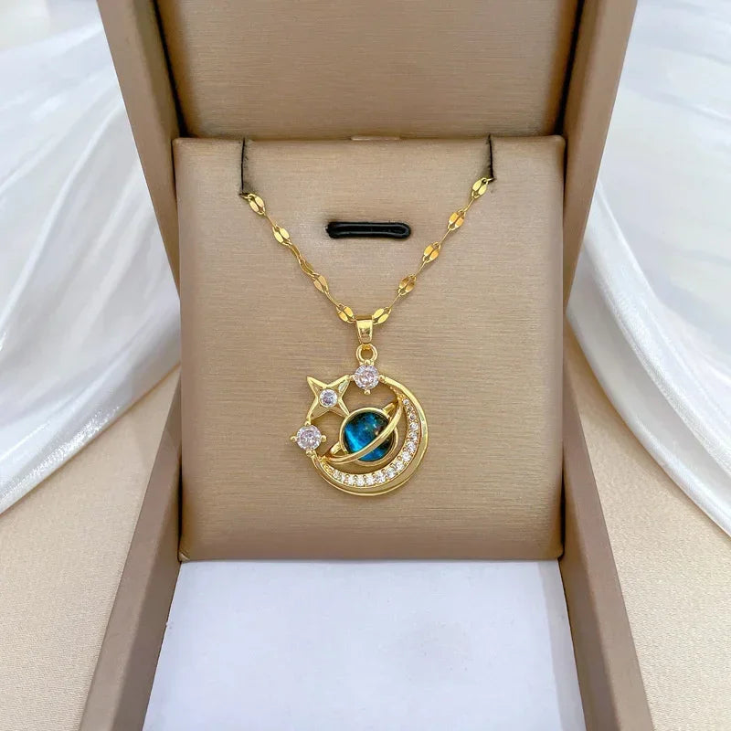 RadiantCelest | Stralende hemelse ketting voor haar