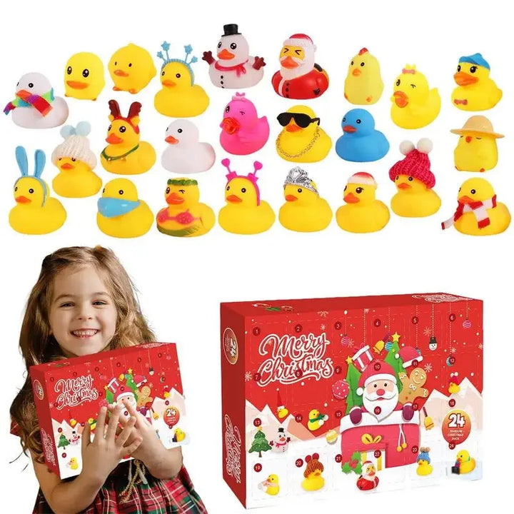 Eendjes adventskalender 2025 | 24 dagen kerst countdown met badspeelgoed