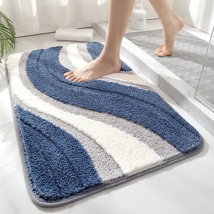 Badmat absorberend | Antislip zachte badkamer mat voor douche & bad