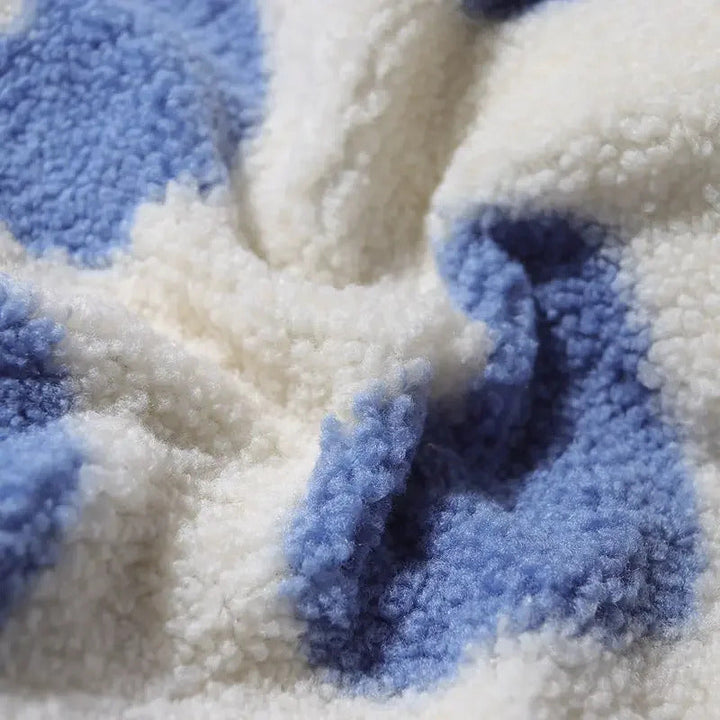 Dames winterjas | Reversible jas met hartenprint