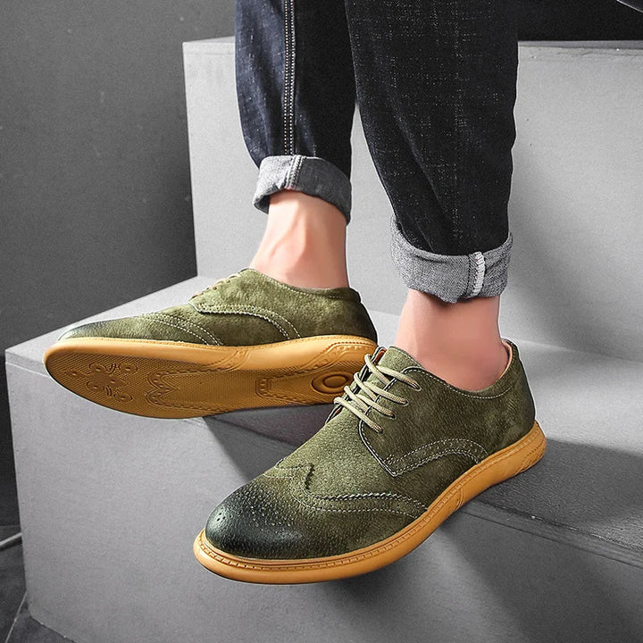 SuaveWalk | Klassieke suède brogues voor heren