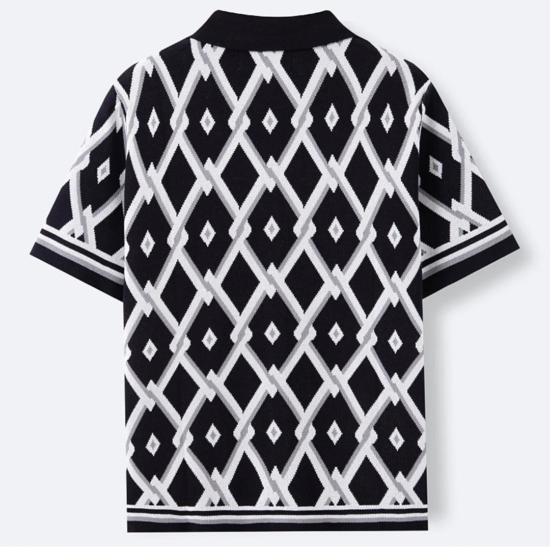 SantoDiamond | Elegant herenoverhemd met print