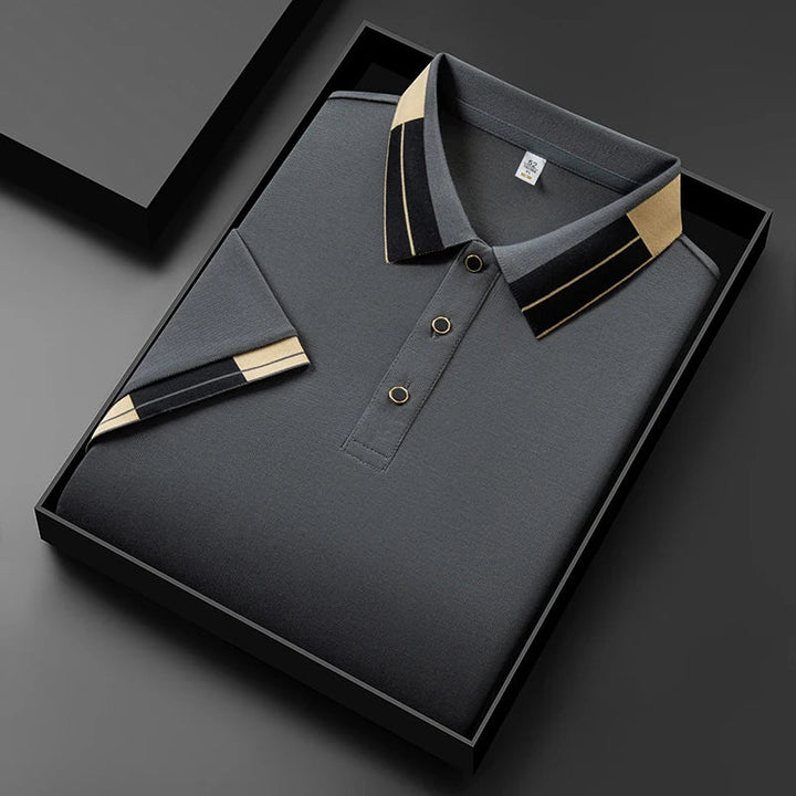 Gregg | Heren premium poloshirt met contrastdetails
