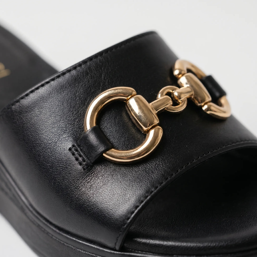 Sandalen dames | Comfort sleehaksandalen met sierdetail