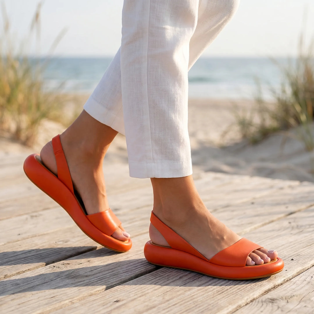 Sandalen dames | Comfort slippers met open teen en antislip zool