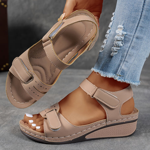 Sandalen dames | Comfortabele sandaal met klittenbandsluiting