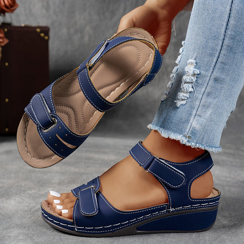 Sandalen dames | Comfortabele sandaal met klittenbandsluiting