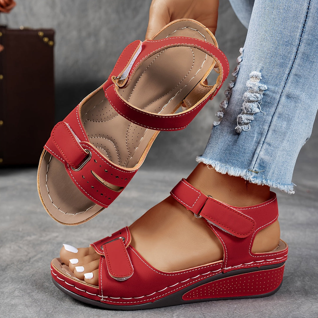 Sandalen dames | Comfortabele sandaal met klittenbandsluiting