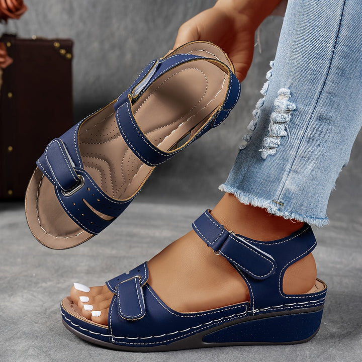 Sandalen dames | Comfortabele sandaal met klittenbandsluiting