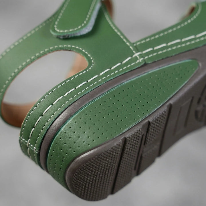 Sandalen dames | Comfortabele sandaal met klittenbandsluiting