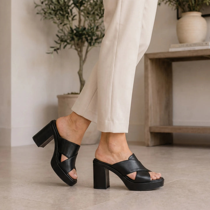 Sandalen dames | Comfortabele sandalen met blokhak