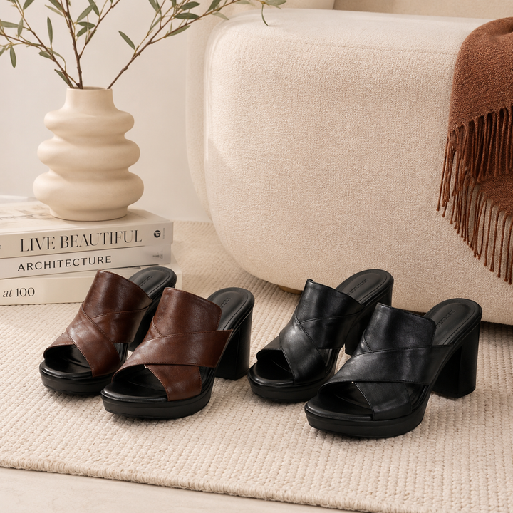 Sandalen dames | Comfortabele sandalen met blokhak