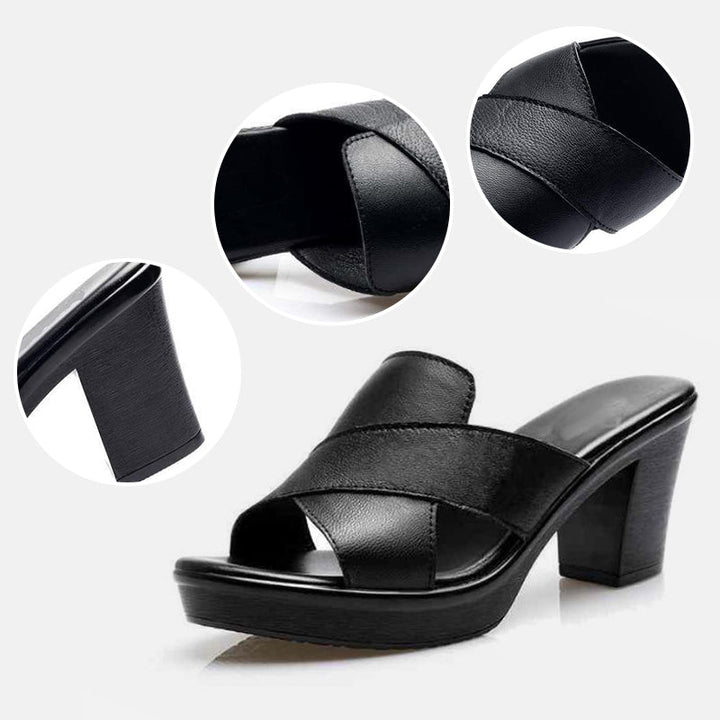 Sandalen dames | Comfortabele sandalen met blokhak