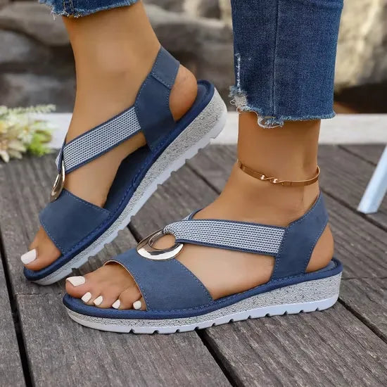 Sandalen dames | Comfortabele sandalen met sierdetail