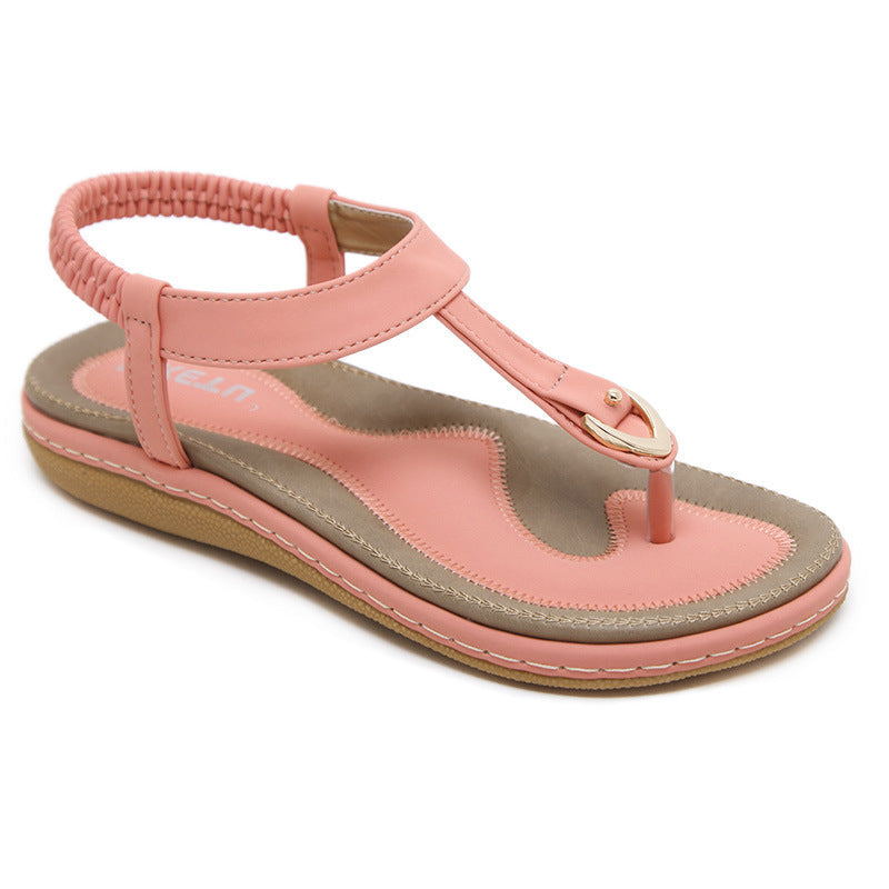 Sandalen dames | Comfortabele teensandaal met elastische hielband