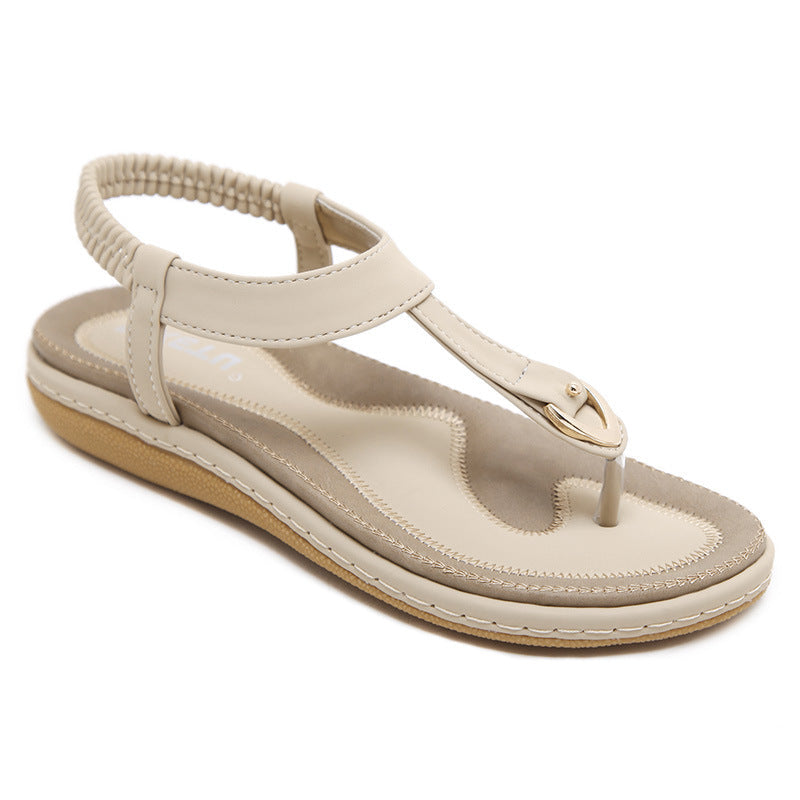 Sandalen dames | Comfortabele teensandaal met elastische hielband