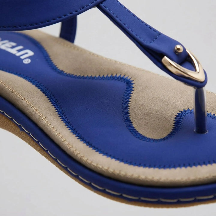 Sandalen dames | Comfortabele teensandaal met elastische hielband