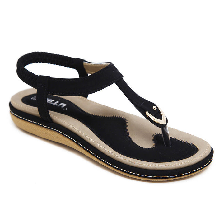 Sandalen dames | Comfortabele teensandaal met elastische hielband