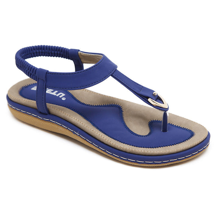 Sandalen dames | Comfortabele teensandaal met elastische hielband