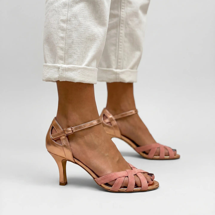 Sandalen dames | Elegante haksandalen met enkelbandje