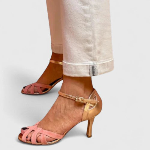 Sandalen dames | Elegante haksandalen met enkelbandje