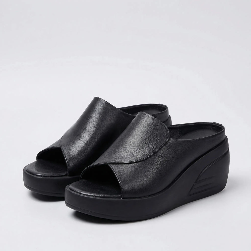 Sandalen dames | Ergonomische comfort sandalen met sleehak