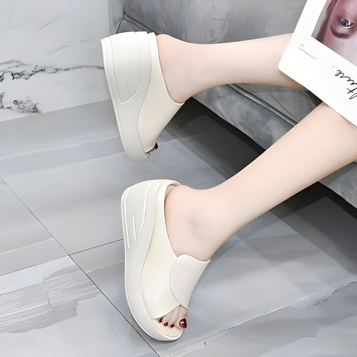 Sandalen dames | Ergonomische comfort sandalen met sleehak