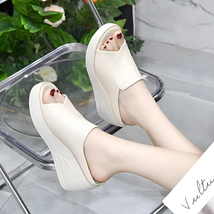 Sandalen dames | Ergonomische comfort sandalen met sleehak
