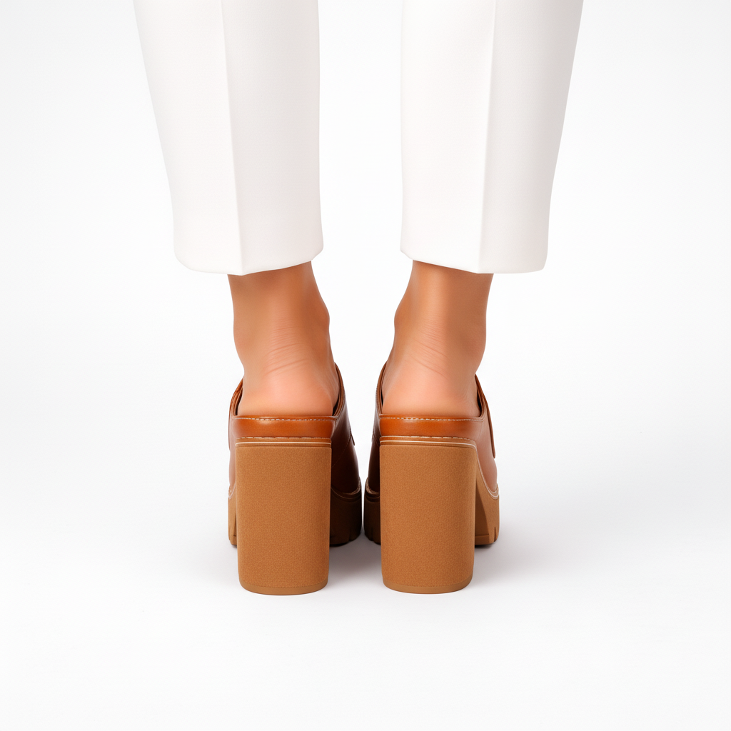 Sandalen dames | Platform sandalen met blokhak