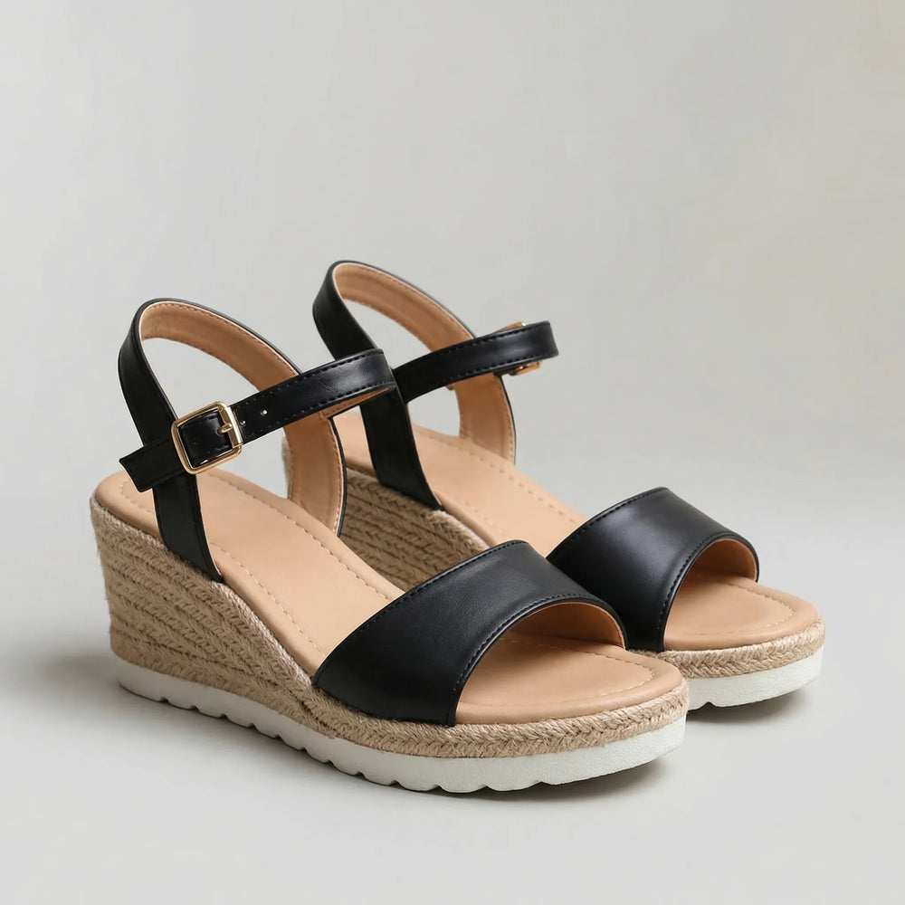 Sandalen dames | Sleehak sandalen met verstelbare band