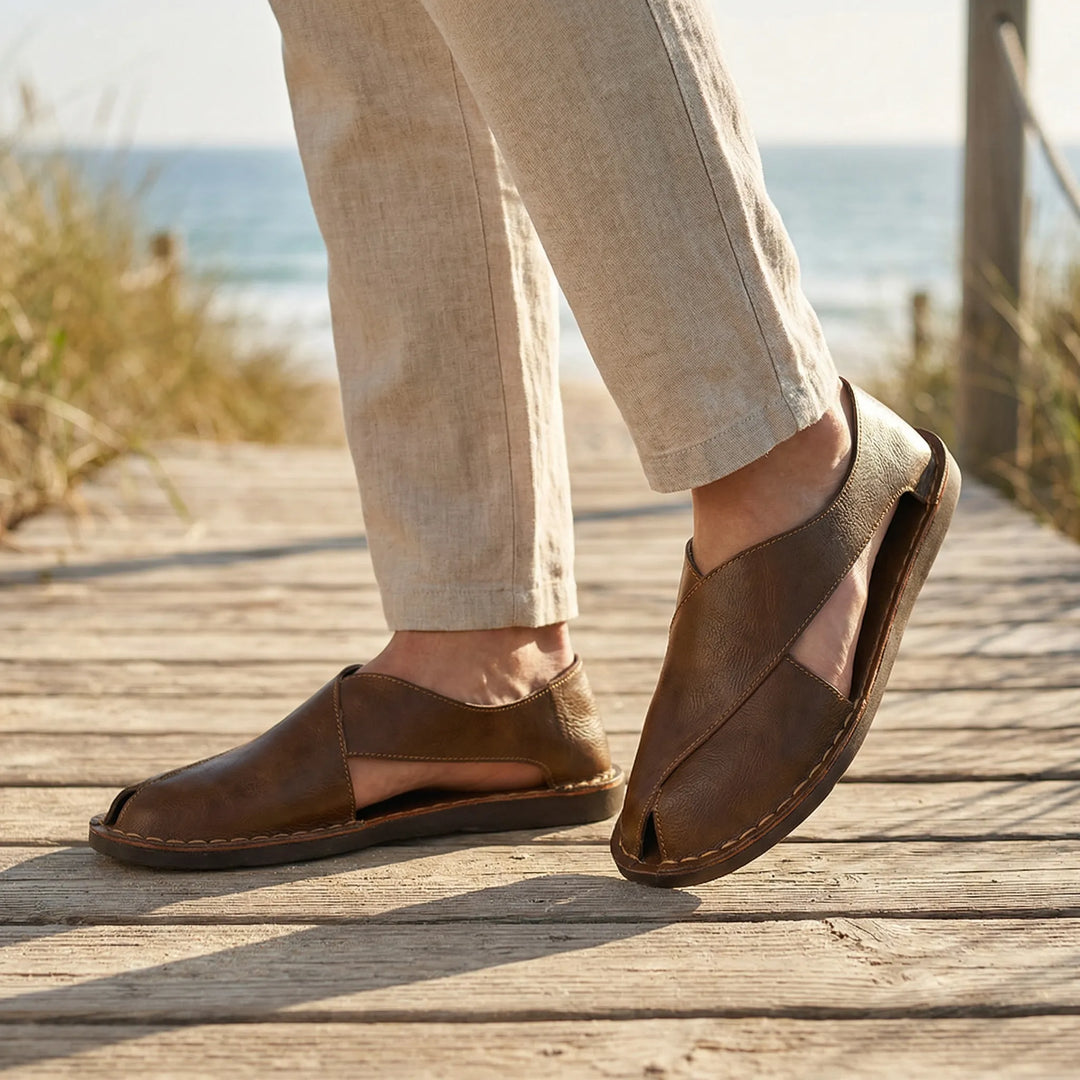 Sandalen heren | Comfortabele instappers met open hiel
