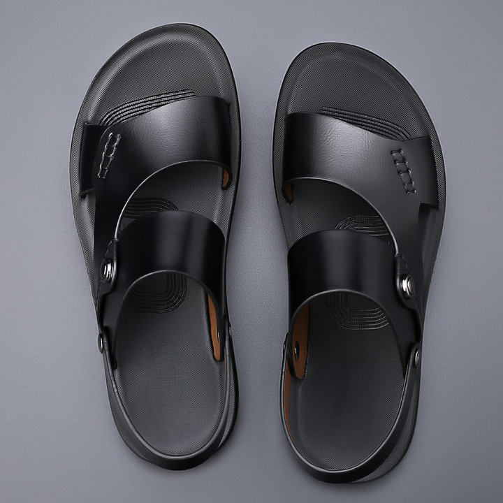 Sandalen heren | Sandalen met verstelbare band en voetbed