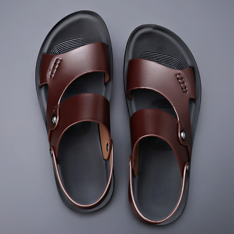 Sandalen heren | Sandalen met verstelbare band en voetbed