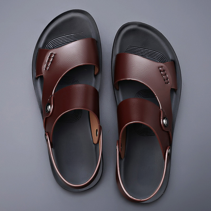 Sandalen heren | Sandalen met verstelbare band en voetbed
